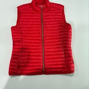 SAVE THE DUCK Lynn Quilted Vibrant Red Quilted Vest
